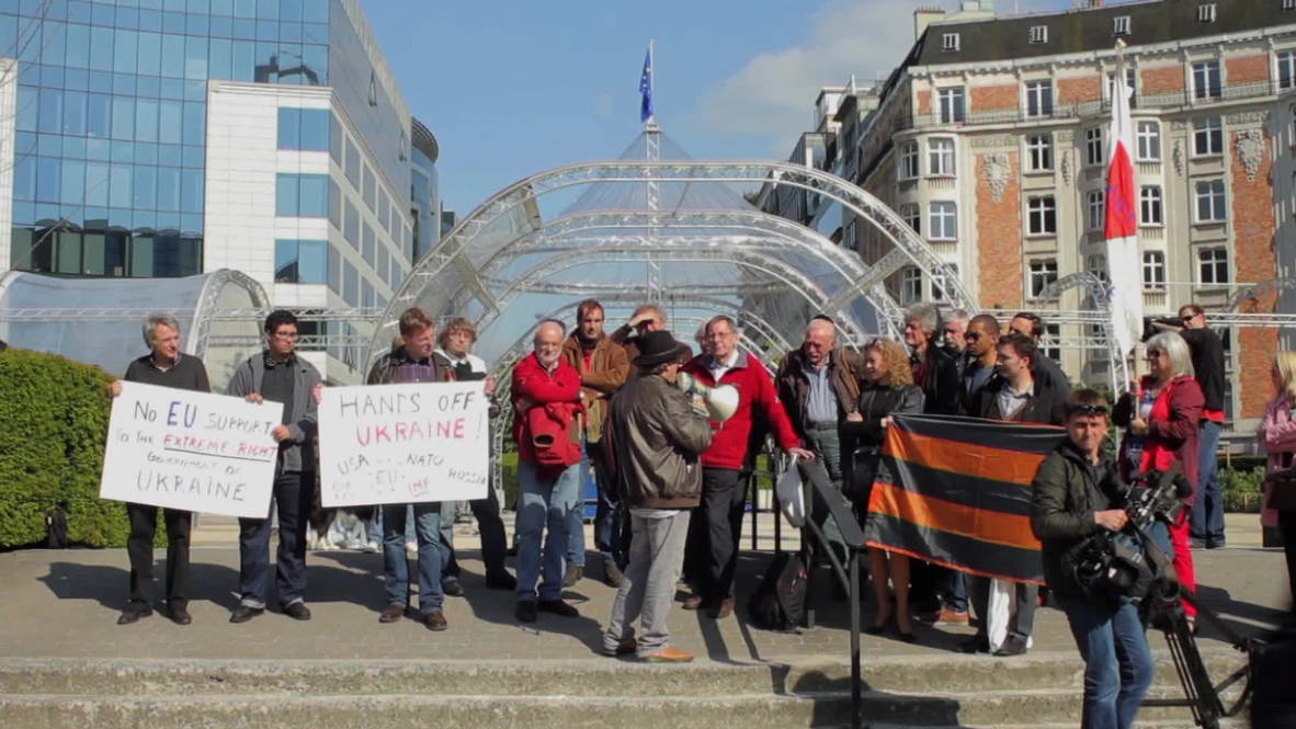 Belgium: Protest against EU policy on Ukraine