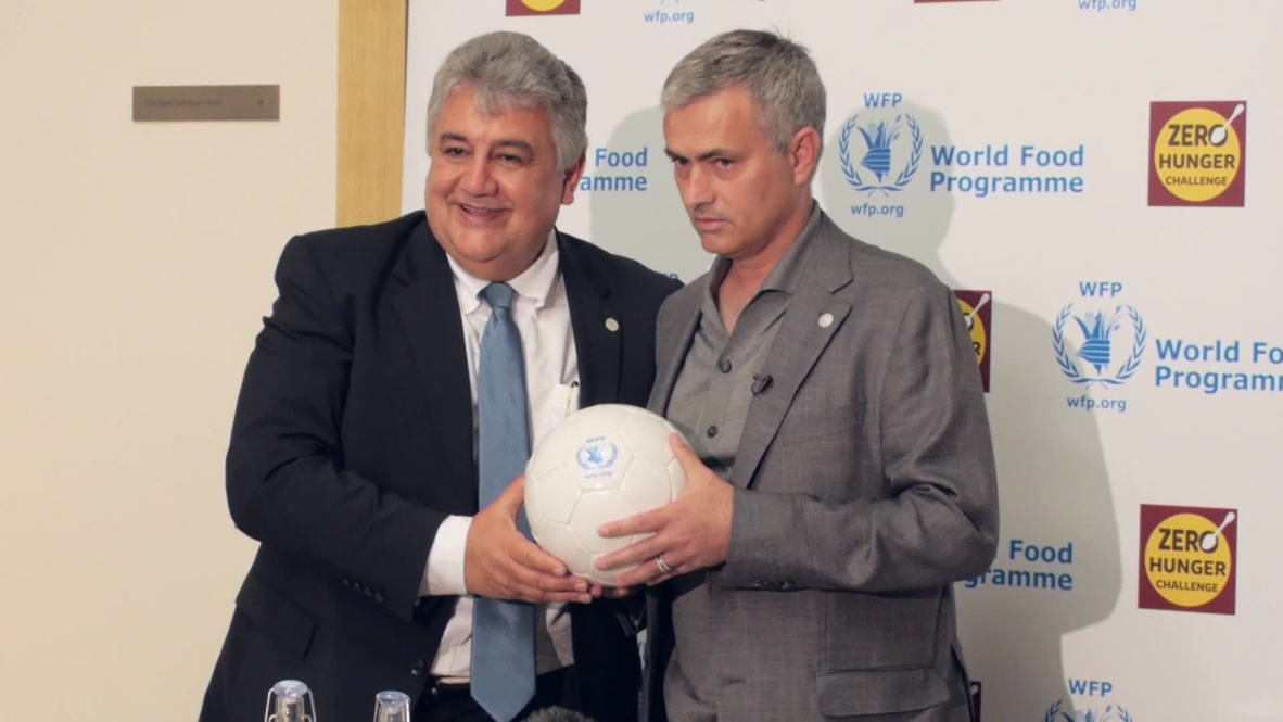 UK: New WFP ambassador Mourinho says "football is not selfish"