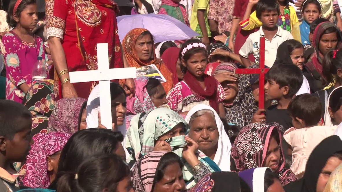 Pakistan: Thousands of Christians protest slum eviction notice