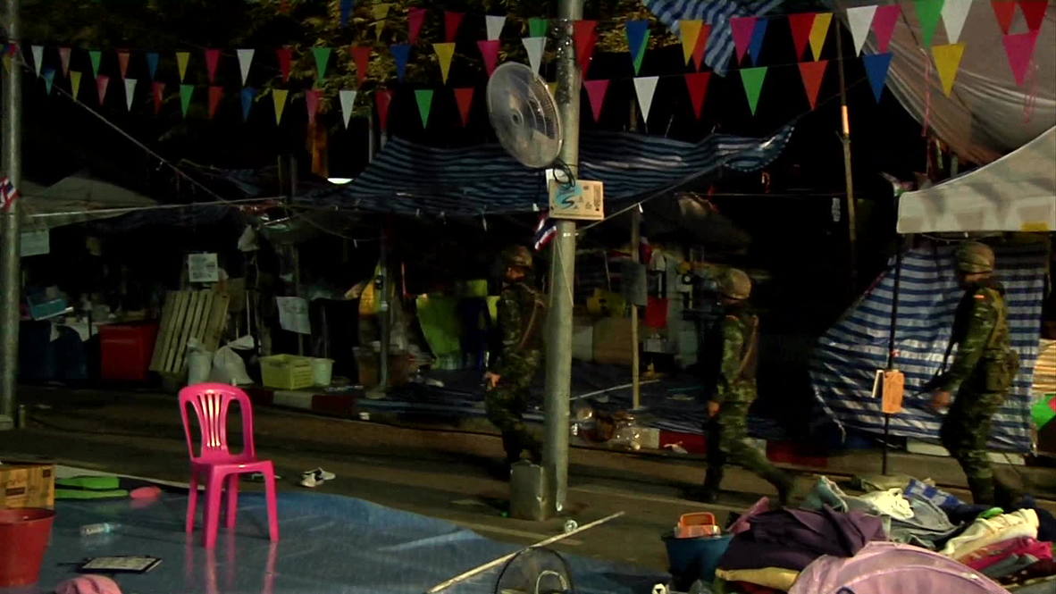 Thailand: Army on patrol as protesters leave Government House