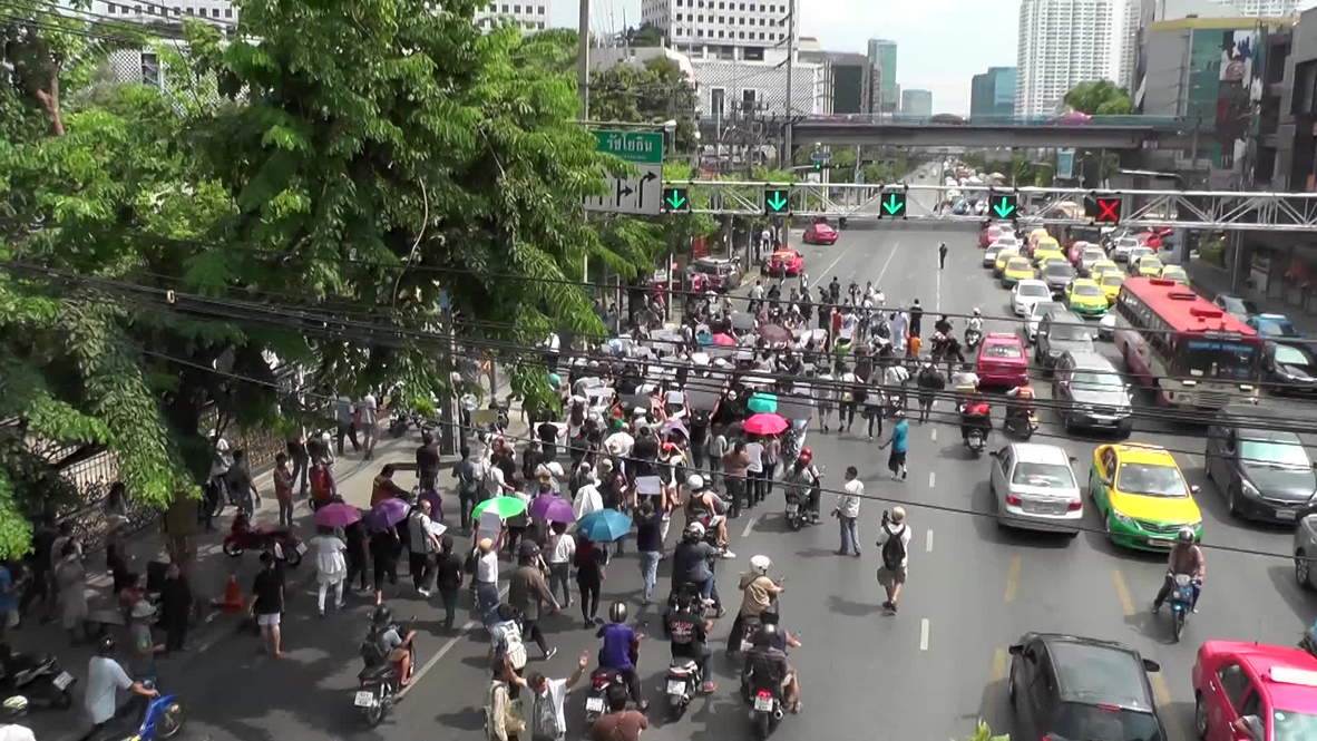 Thailand: Protesters embrace anti-coup spirit on Bangkok streets