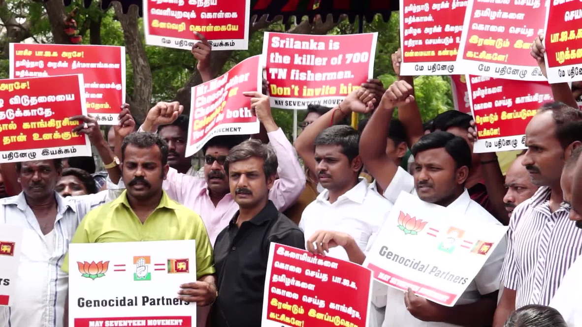 India: Protesters oppose Modi's invitation to Sri Lankan leader