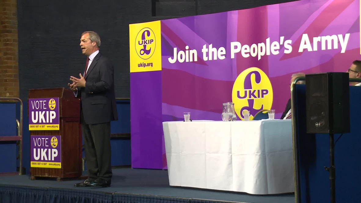 UK: We are the voice of EU skepticism in Europe - Farage