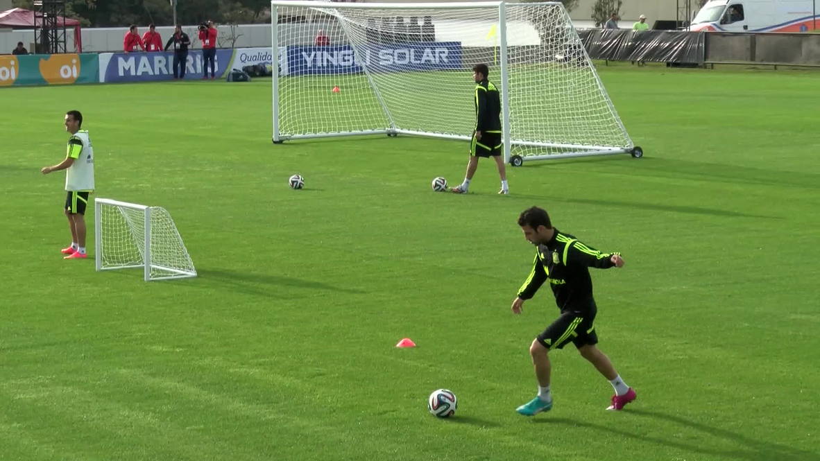 Brazil: Fabregas, Costa and Iniesta lead 'La Furia Roja' in training