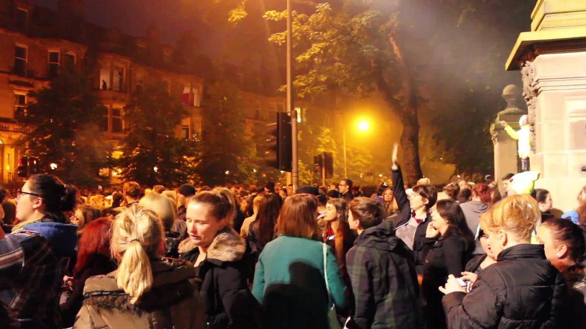 UK: Glasgow residents hold midnight march against rape