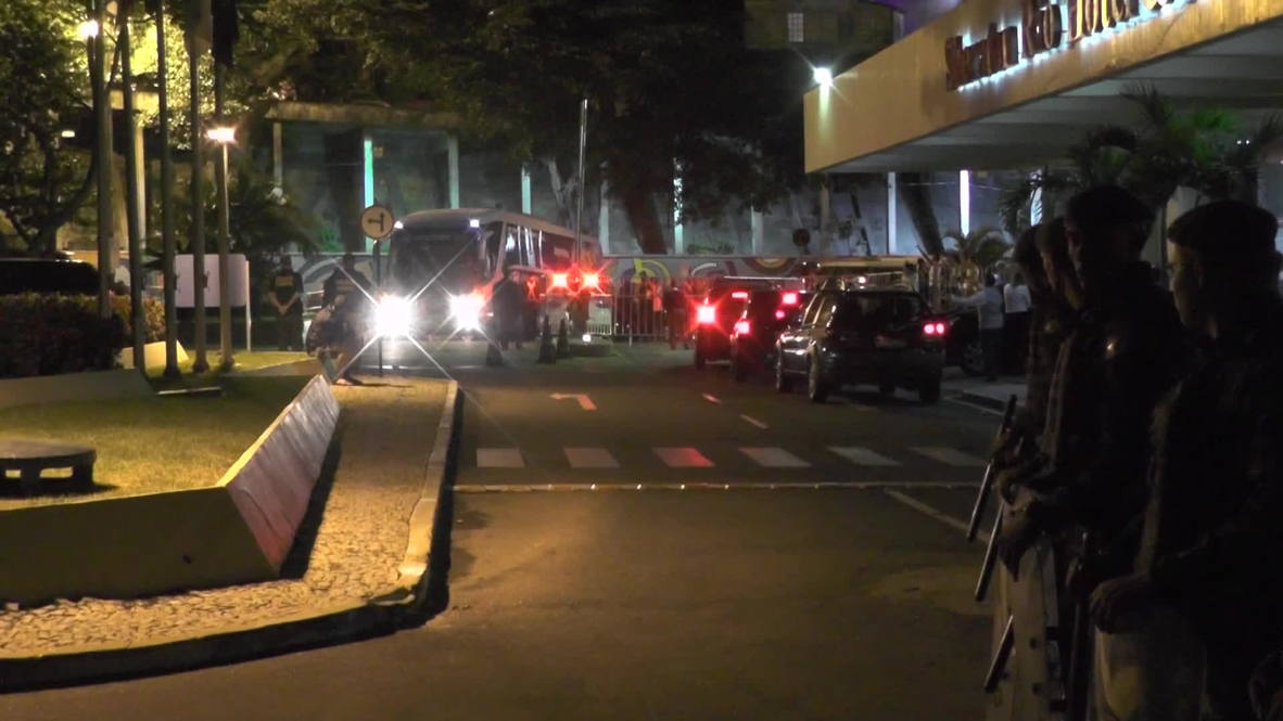 Brazil: Messi, Aguero co arrive at hotel in preparation for kick-off