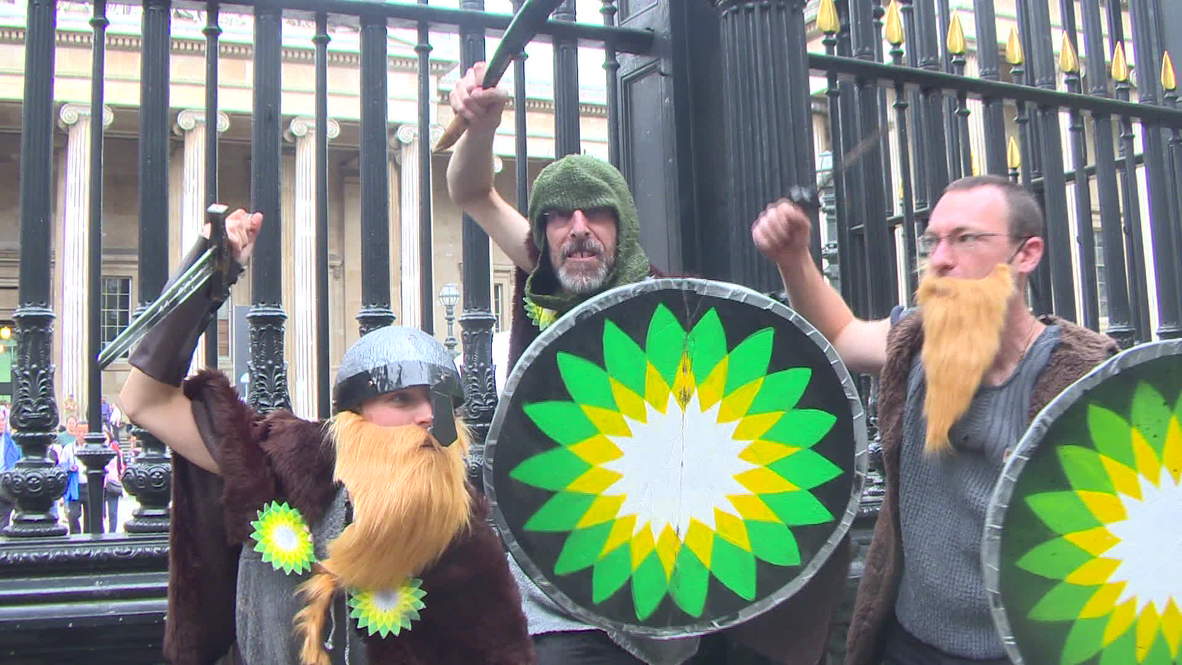UK: Protesters slam Viking expo funded by BP's "dirty oil money"