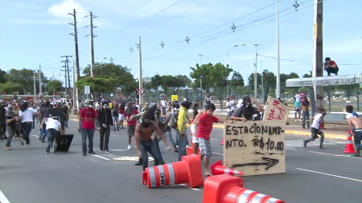 Brazil: Fortaleza erupts in protest in lead up to Mexico match