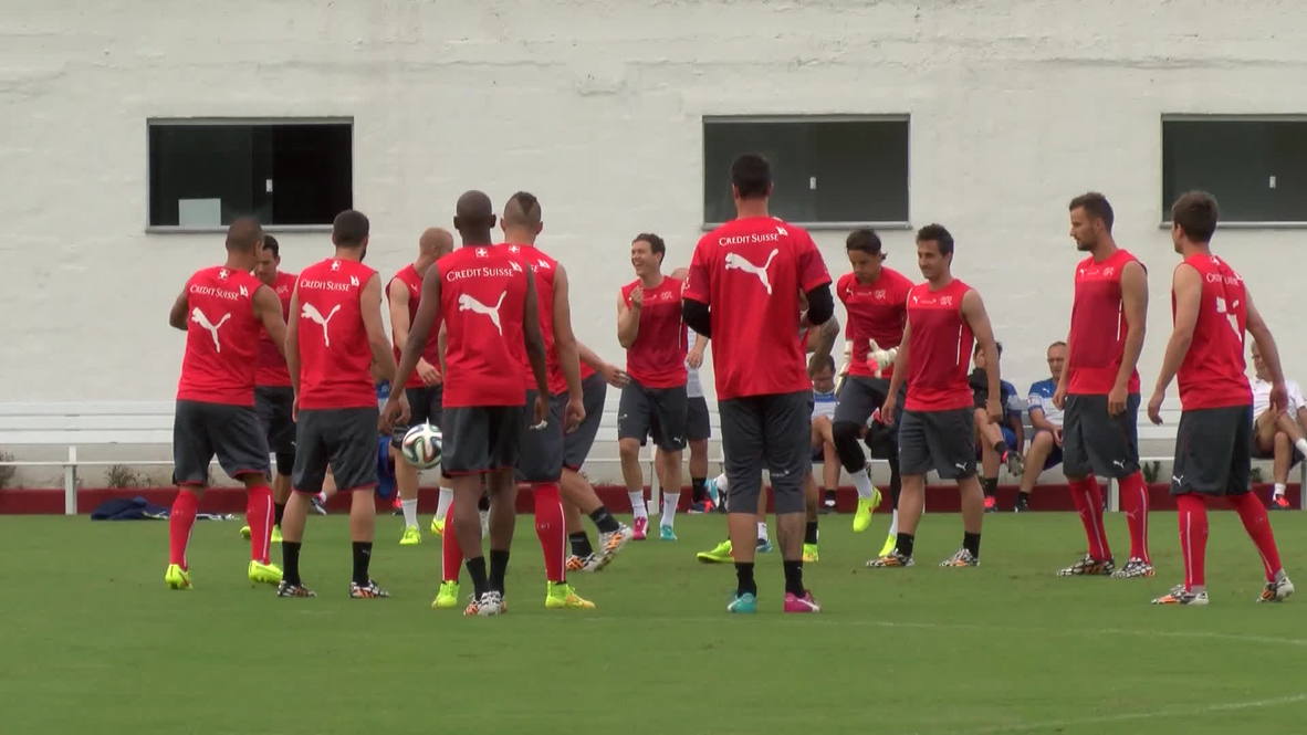 Brazil: Swiss team chirpy in Porto Seguro training session