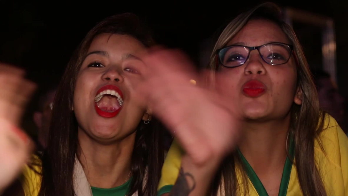 Brazil: Brazilian fans go wild after smashing Cameroon 4-1