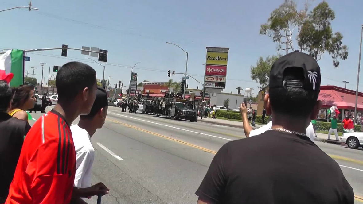 USA: Cops clamp down as LA gets rowdy after Mexico loss