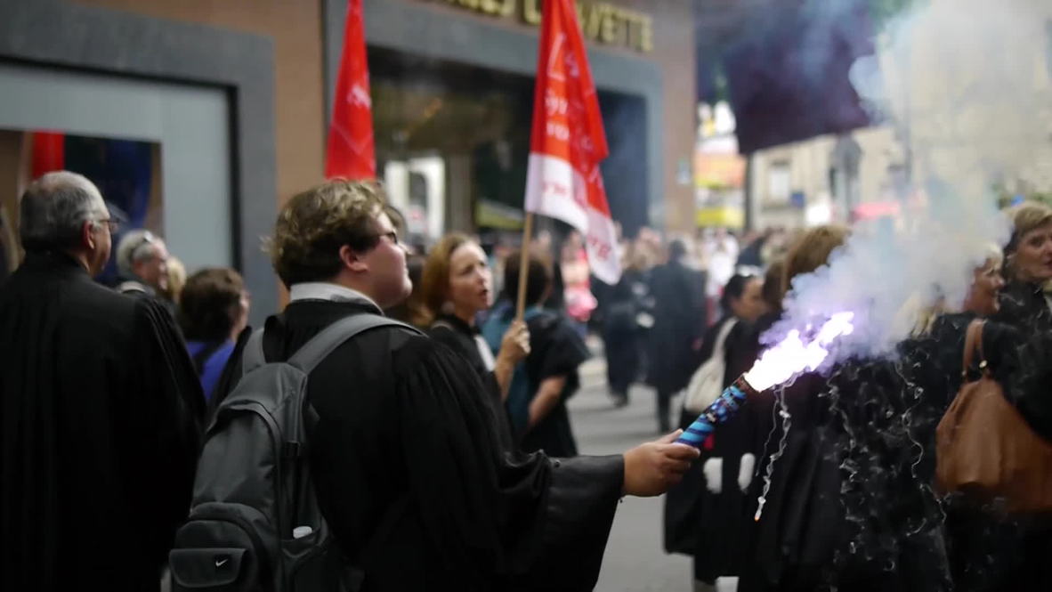 France: Paris lawyers march against legal aid tax