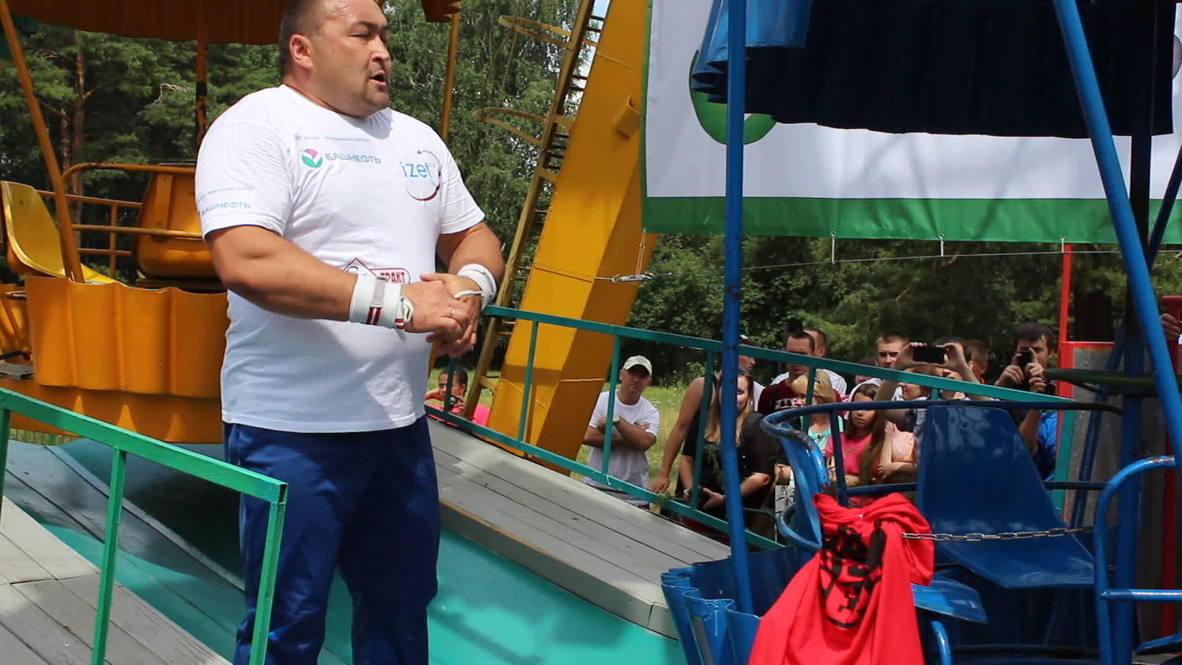 Russia: “Russia’s strongest man” spins new world record