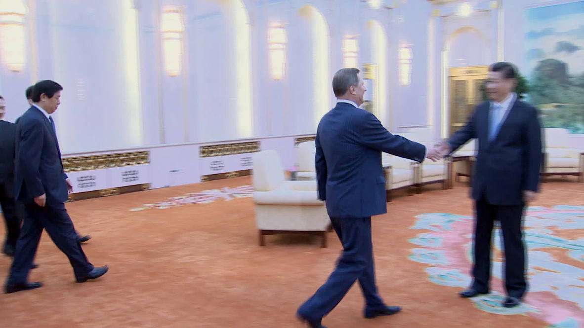 China: Xi Jinping welcomes Russian presidential administration head Sergei Ivanov to Beijing