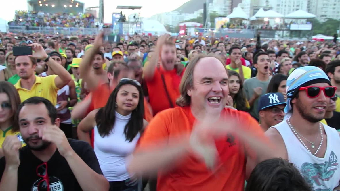 Brazil: Dutch fans in Rio relish Netherlands victory over Brazil
