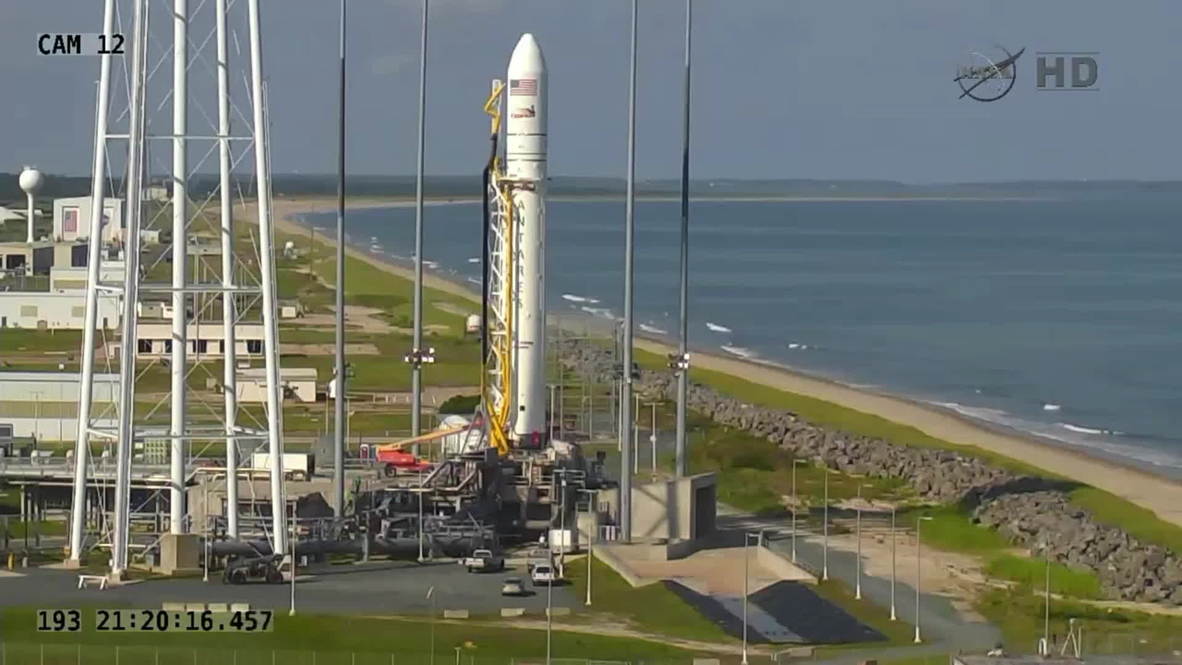 USA: Orbital Sciences Antares rocket blasts off to Space Station
