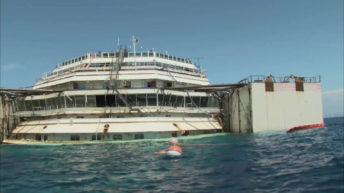 Italy: Costa Concordia floats again in world's largest salvage op