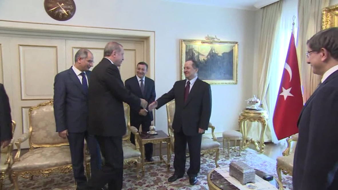 Turkey: Erdogan extends warm welcome to Kurdish leader Barzani in Ankara