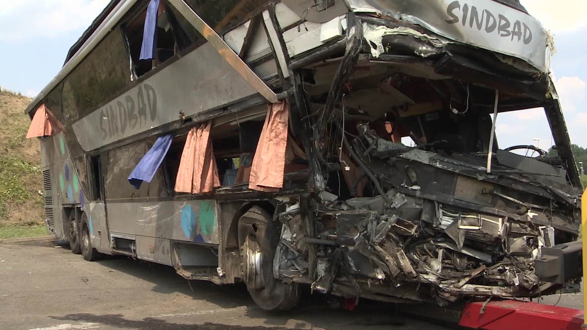 Germany: Horror bus crash kills nine, injures 43