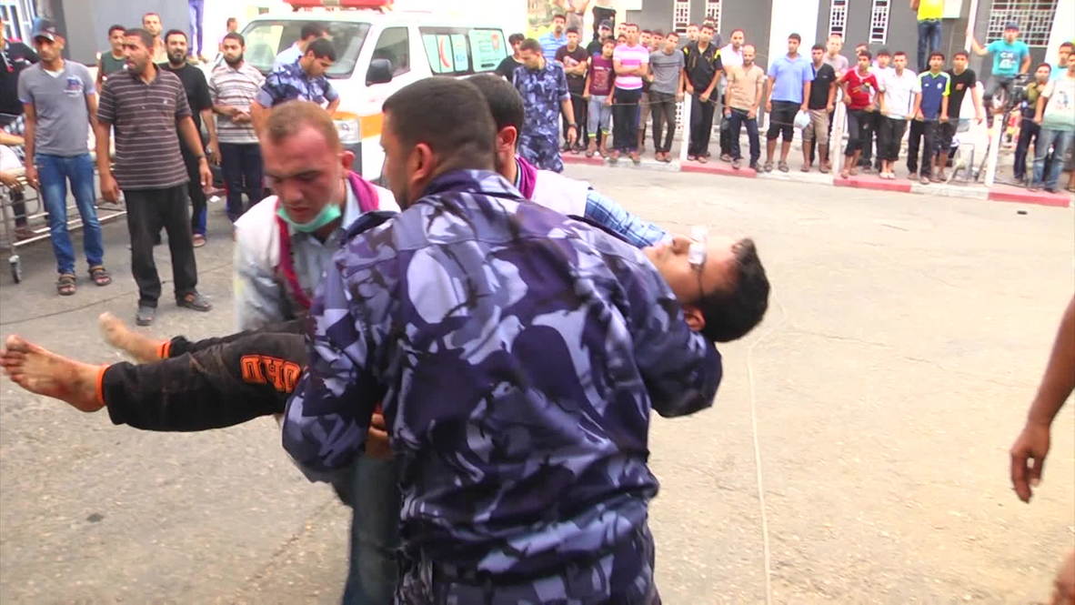 State of Palestine: Gaza market victims rushed to hospital after deadly Israeli airstrike *GRAPHIC*