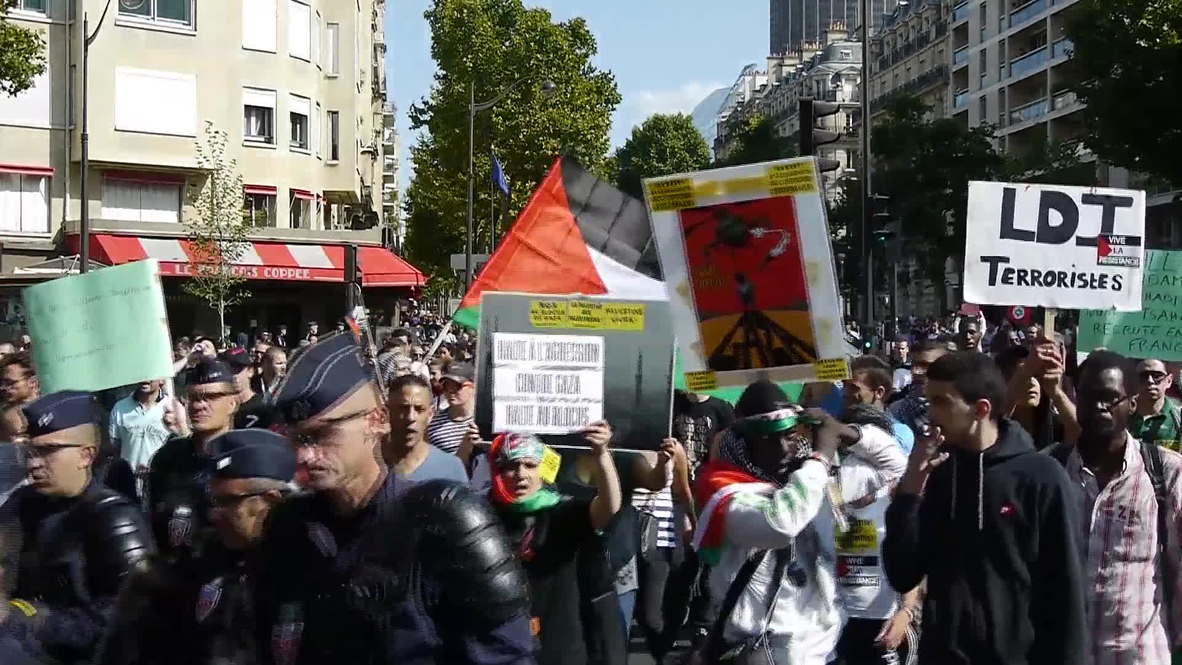 France: Mass pro-Palestine demo troops through Paris