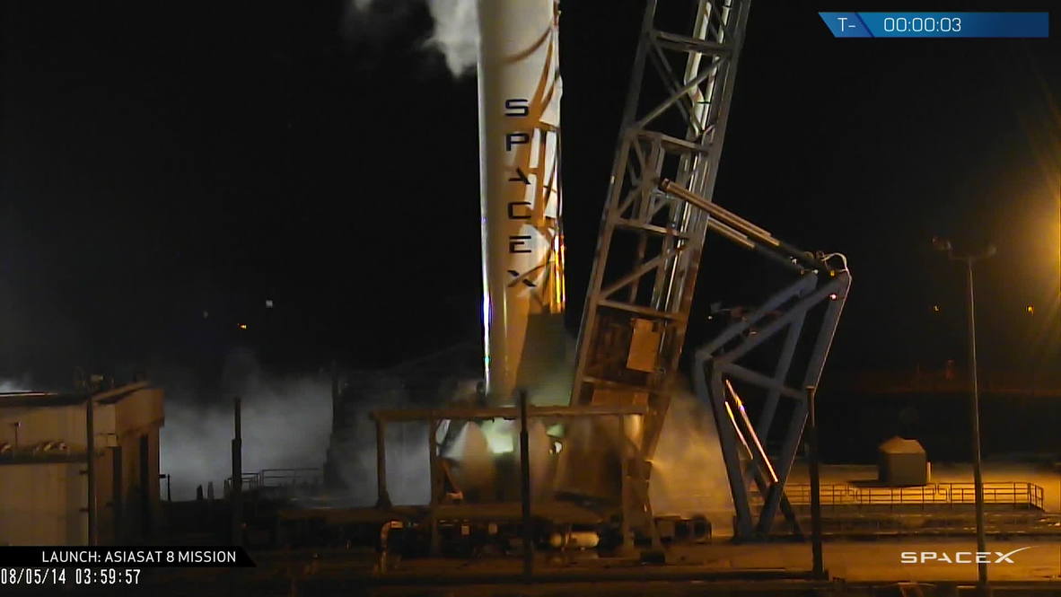 USA: SpaceX Falcon 9 takes most powerful AsiaSat satellite yet into orbit POOL