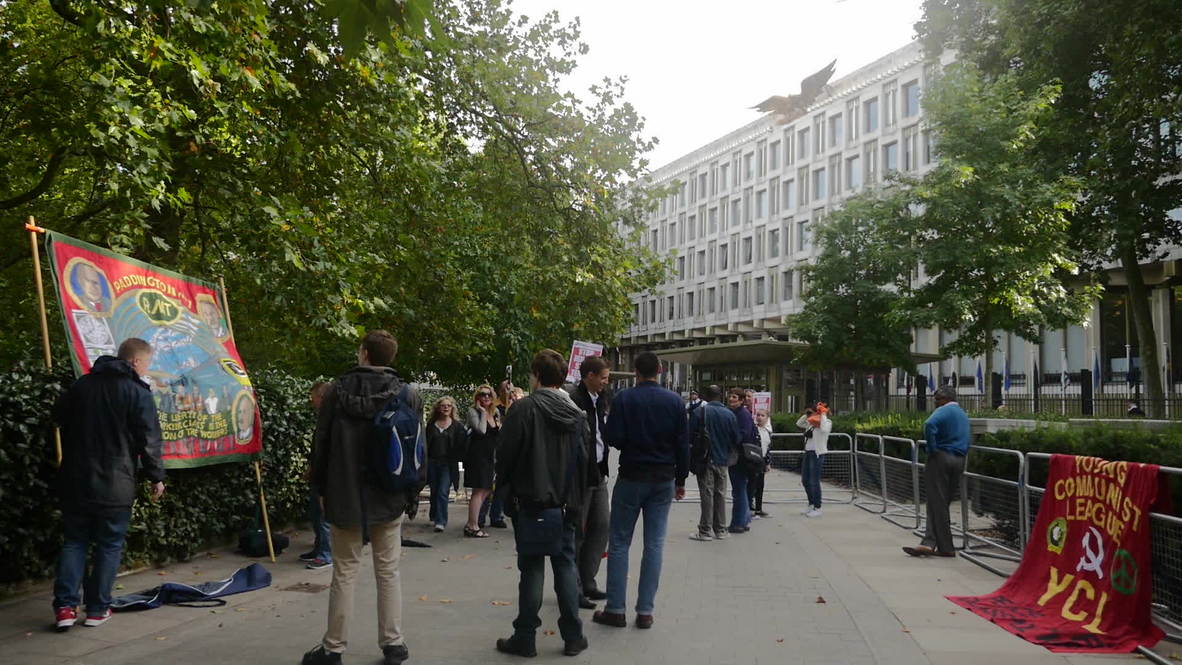 UK: Activists protest western imperialism in Ukraine, Gaza