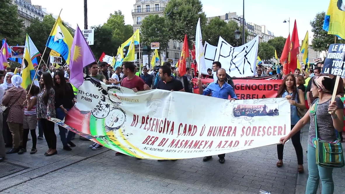France: Activists rally to protest IS slaughter in Iraq
