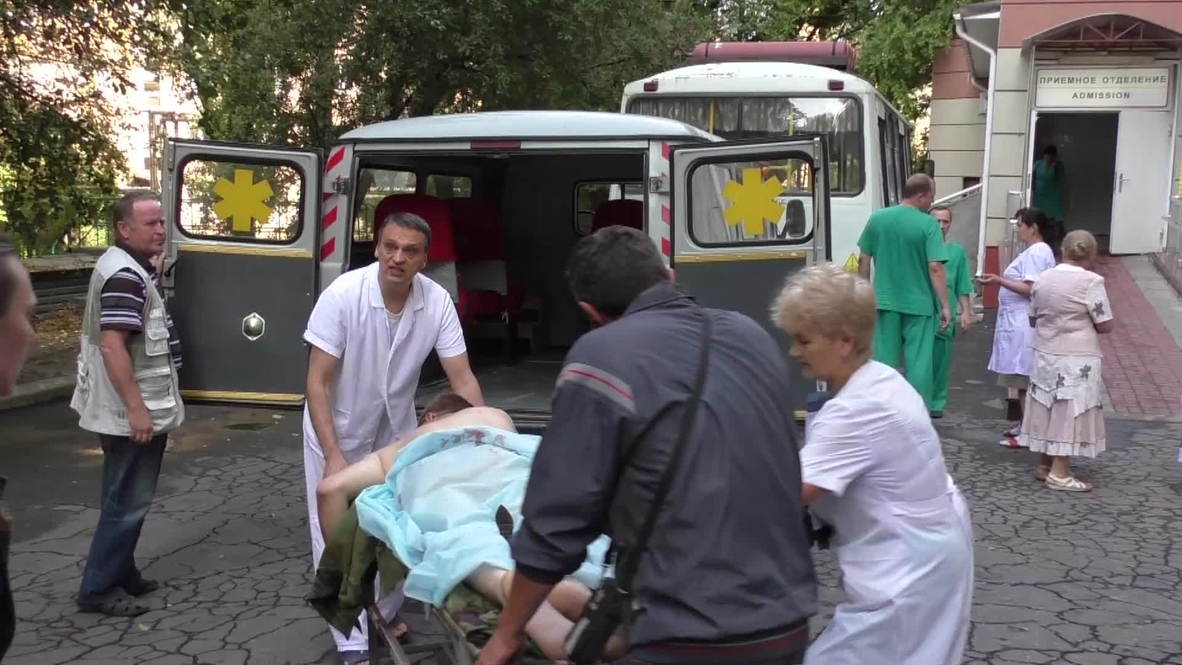 Ukraine: Hospital hit by shelling in central Donetsk