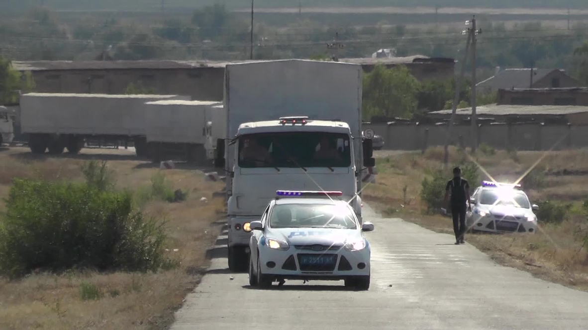 Russia: Returning humanitarian aid convoy enters home straight