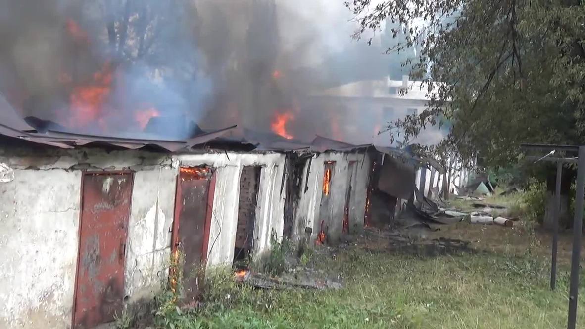 Ukraine: Bakery hit by shelling in Donetsk