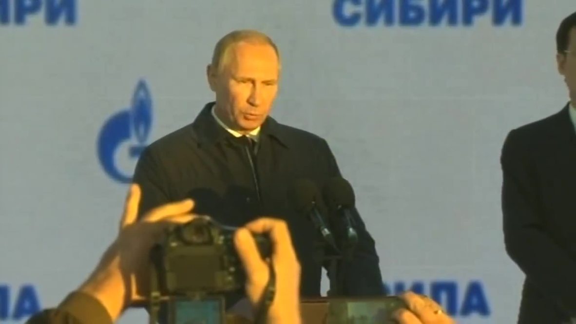 Russia: Putin and Chinese Vice Premier launch $400 billion gas pipeline