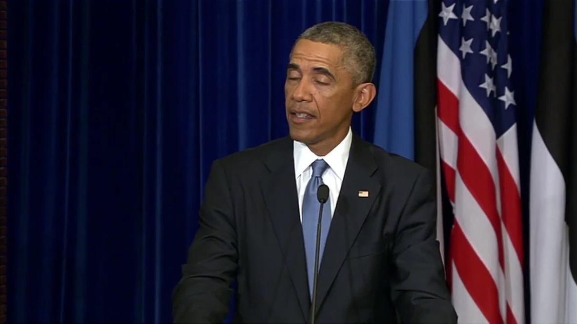 Estonia: "US airstrikes into Iraq have borne fruit" says Obama