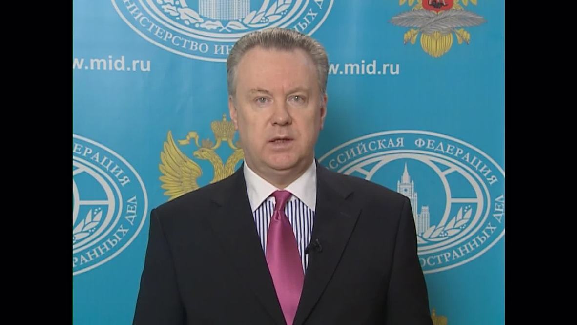 Russia: Lukashevich mourns Stenin, demands Ukraine and EU live up their values