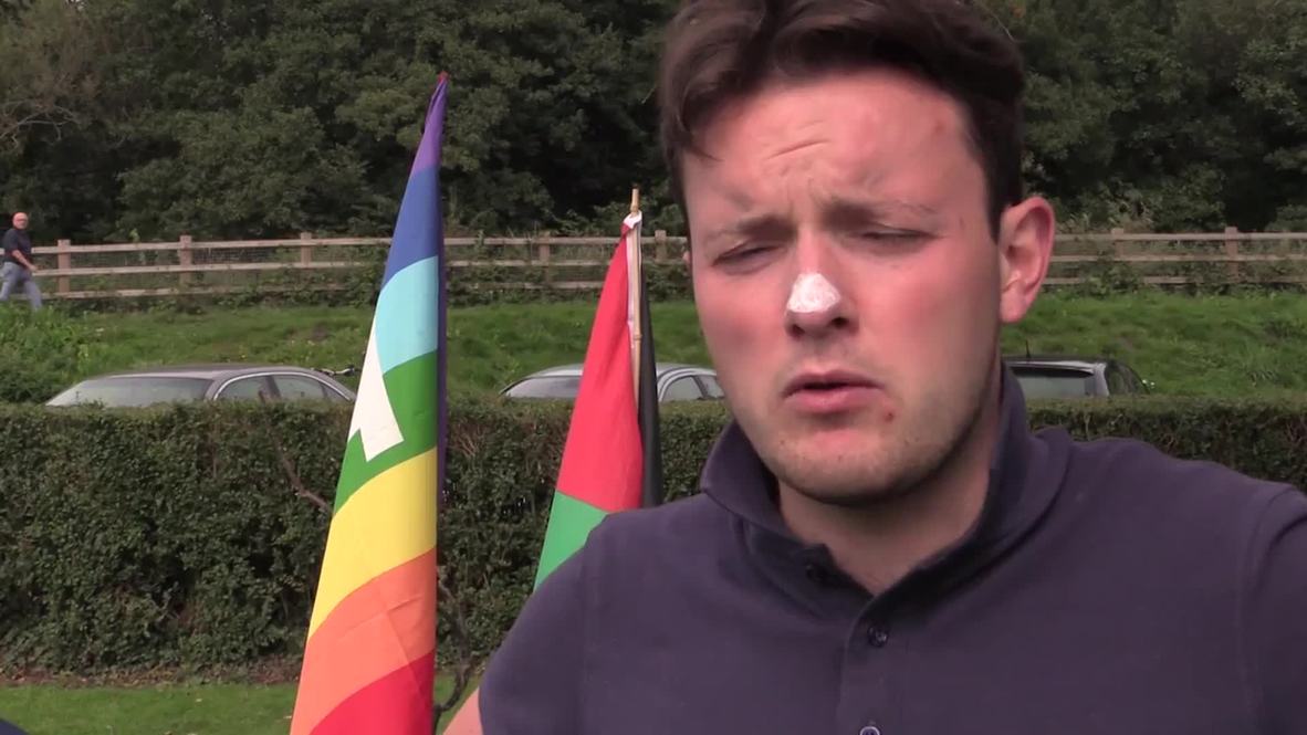 UK: Anti-NATO protesters occupy Newport park