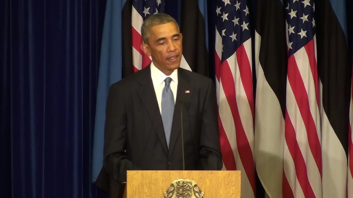 Estonia: "It's important for us to keep imposing costs on Russia" - Obama