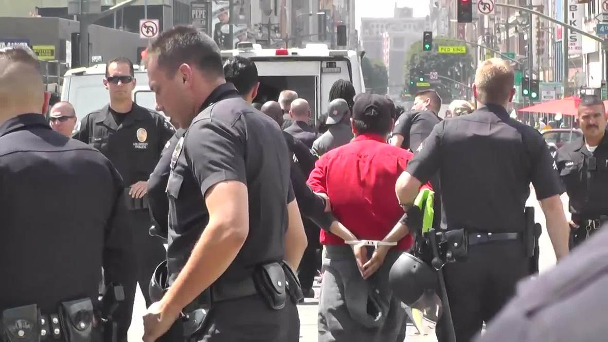 USA: McDonald's pay raise protest results in nine arrests