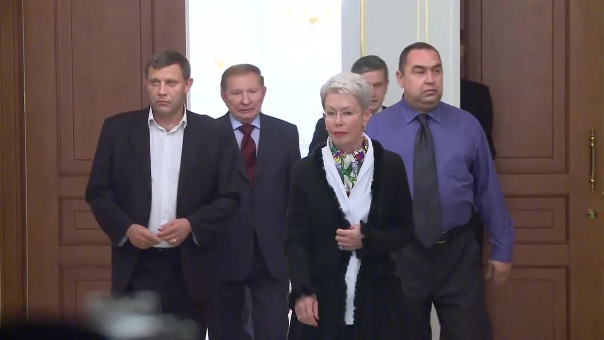 Belarus: "Ukraine ceasefire deal agreed at Minsk talks" Zakharchenko confirms