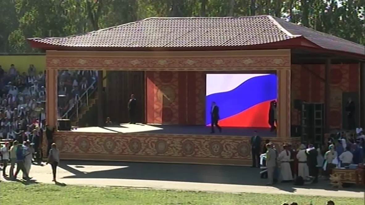 Russia: Watch Putin celebrate Tuva's 100th accession anniversary