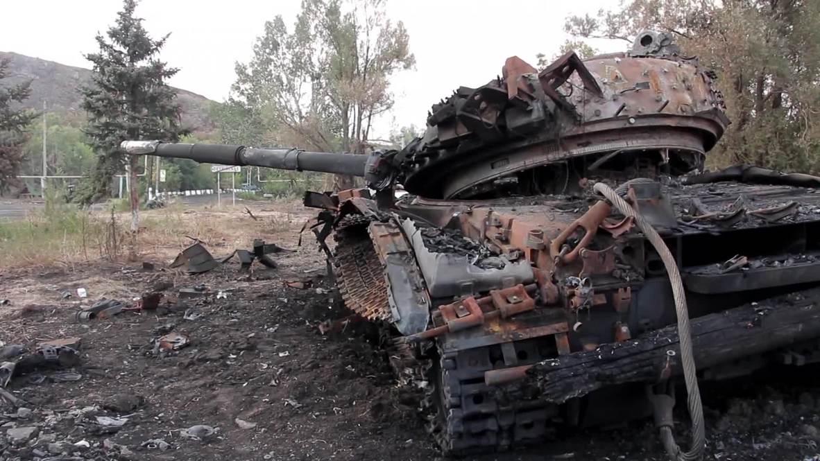Ukraine: First look at Petrovskoye's decimation after Kiev's troops retreat