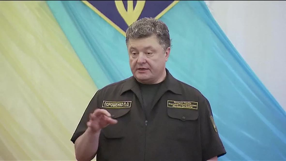 Ukraine: "Real wall on Russia border is key to peace plan" - Poroshenko