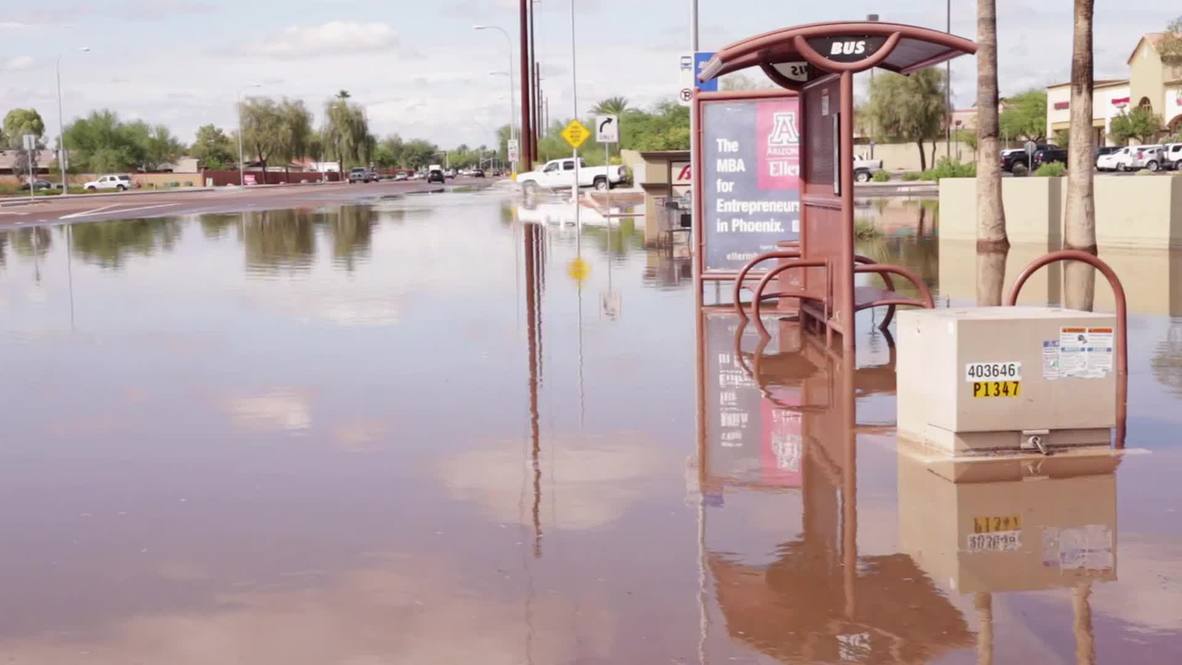 USA: Wettest day on record floods Phoenix
