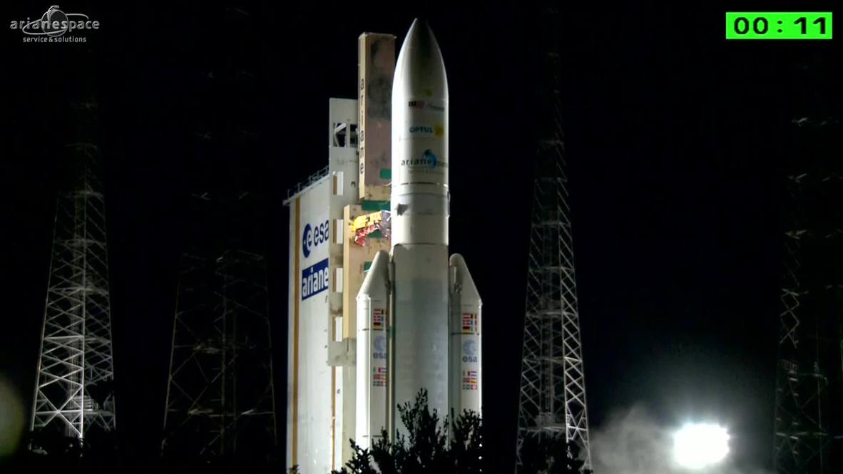 French Guiana: See world's most powerful Ariane 5 rocket blast off