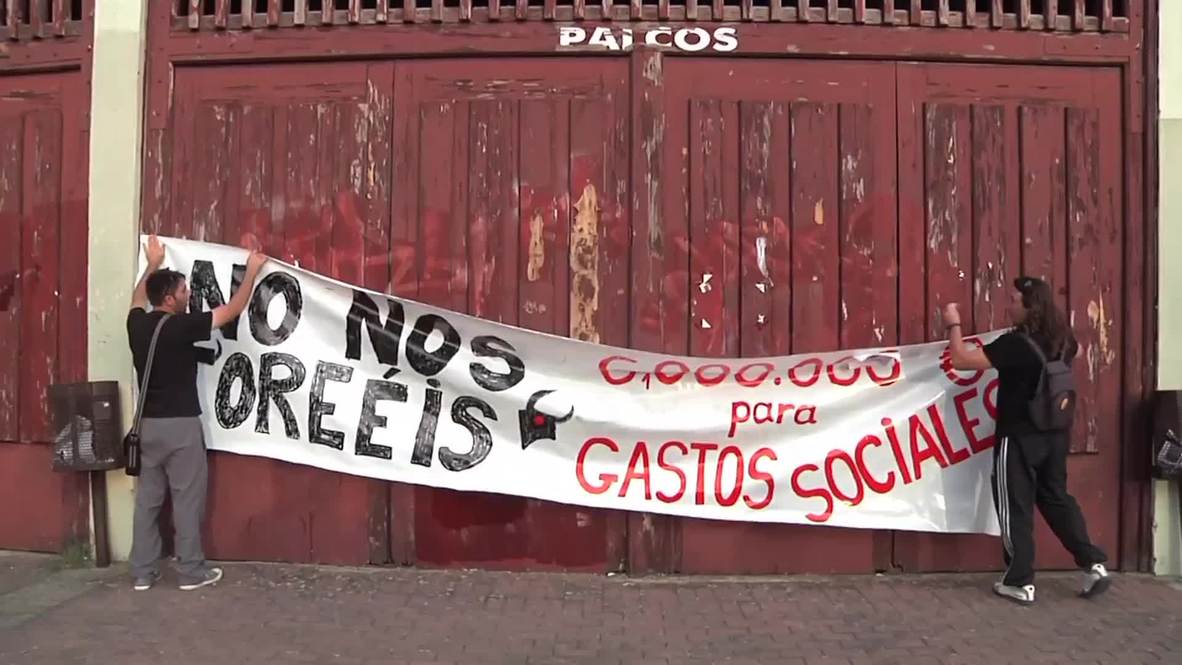Spain: Gamonal residents fume against spending on "bulls and not us"