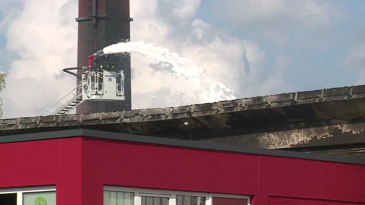 Germany: Four firefighters injured in warehouse blaze