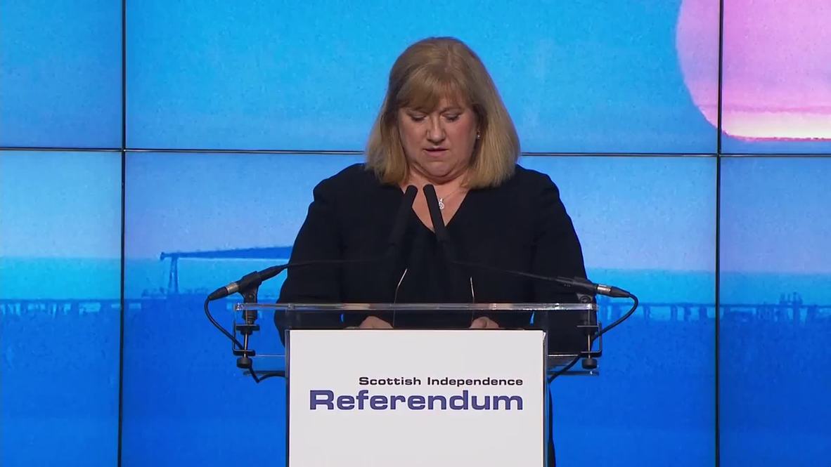 UK: "Scotland has said clear 'No' to independence" - Election official
