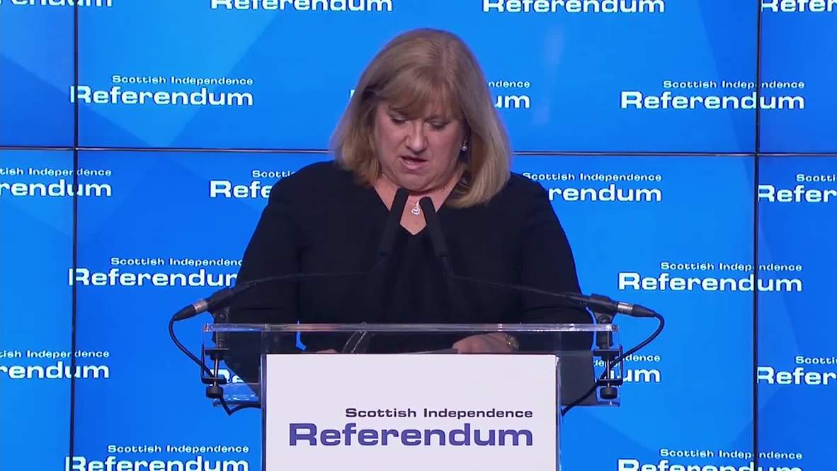 UK: "Scotland has said NO" Chief Counting Officer declares nat'l results