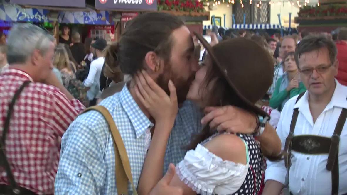 Germany: Young love in the air at Oktoberfest