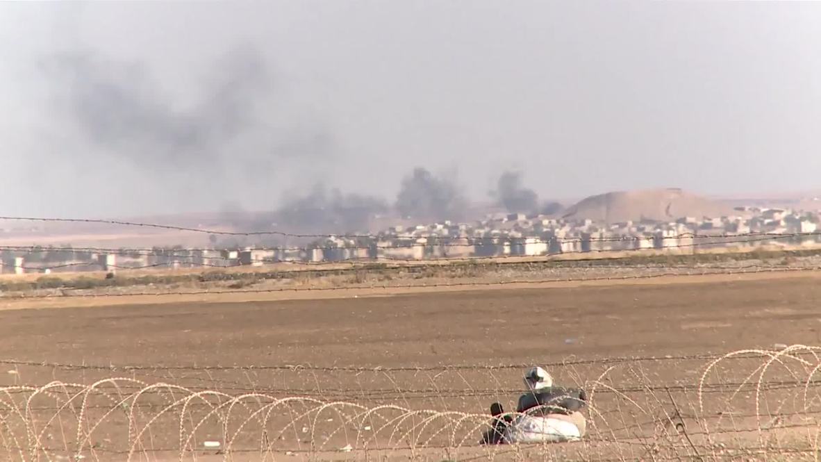 Turkey: Refugees' families wait for chance to cross Syrian-Turkish border
