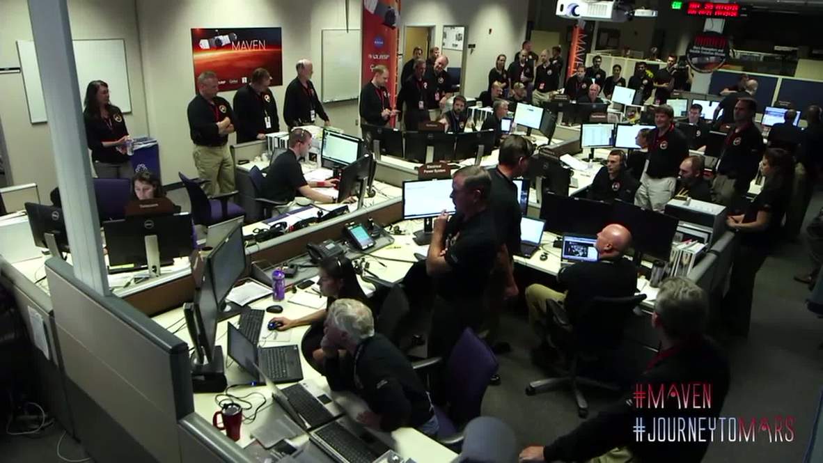 USA: Watch NASA go nuts as MAVEN reaches Mars